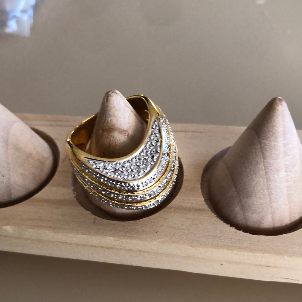 Gold Plated Statement Ring - image 3